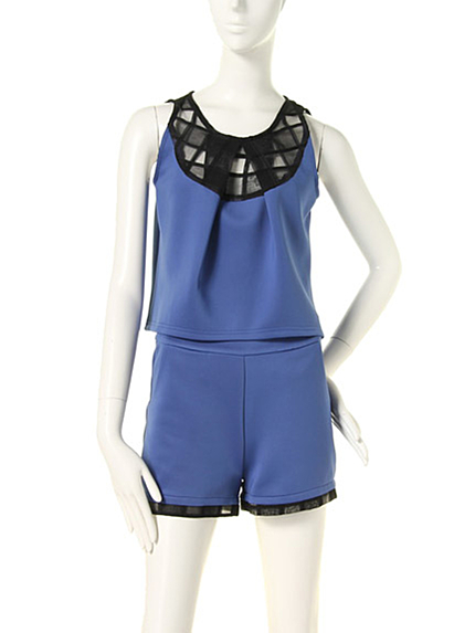 RIVEDA【Sweet】メッシュ切り替えTOPS