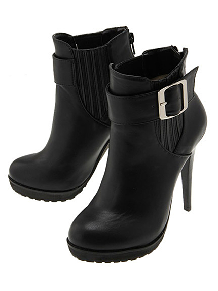 LAGUNAMOONサイドゴアベルトショートブーツ