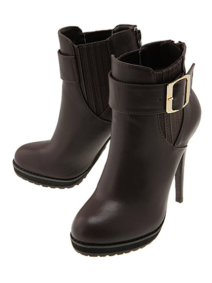 LAGUNAMOONサイドゴアベルトショートブーツ