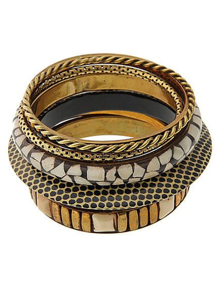 LAGUNAMOONMixエスニック七連バングル