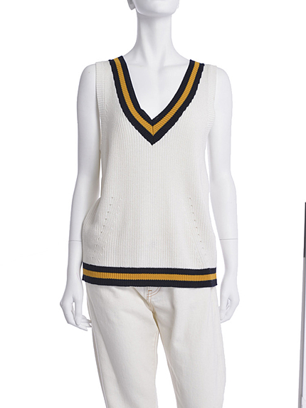 Ungridラインニットベスト