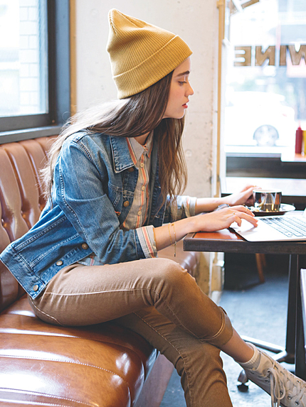 Ungrid 《andGIRL10月号掲載》【men's like】ポケットセルビッチGジャン