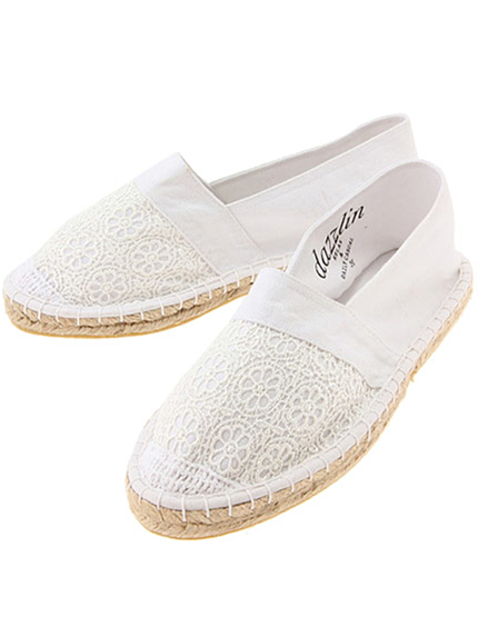 【green】レースコンビエスパドリーユ