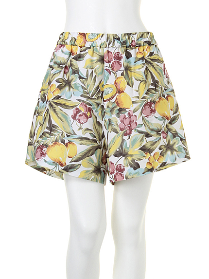 【moi】Fruitプリントパンツ