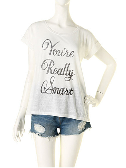 【R】AラインゆるロゴTシャツ