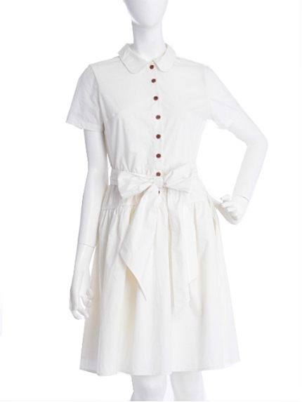 【moi】コットンシャツワンピース