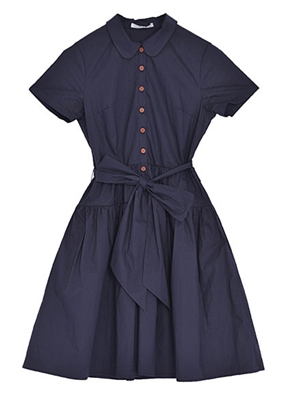 【moi】コットンシャツワンピース