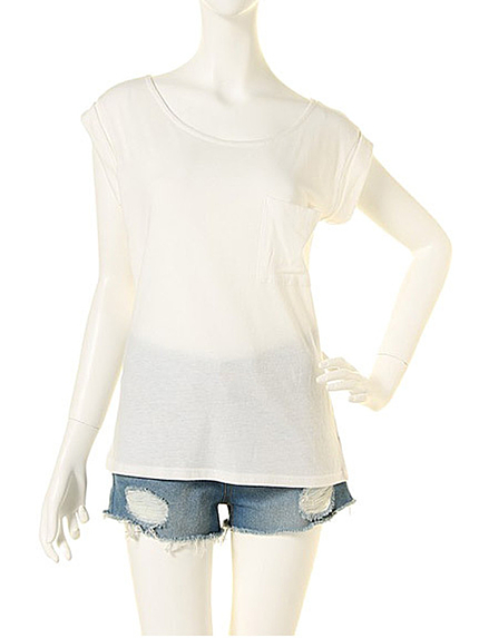 【dazzlin】シンプルポケットTシャツ