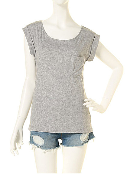 【dazzlin】シンプルポケットTシャツ