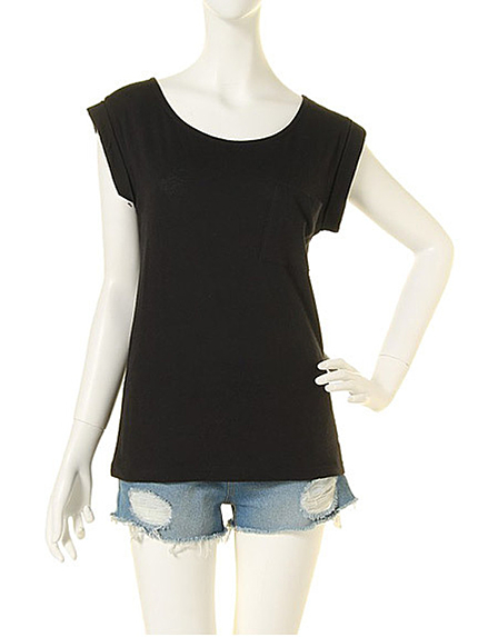 【dazzlin】シンプルポケットTシャツ