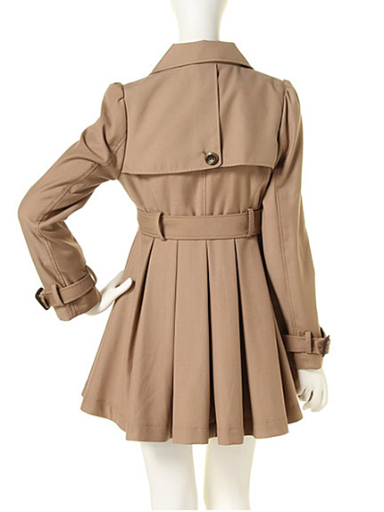 【dazzlin】丸襟タックトレンチコート