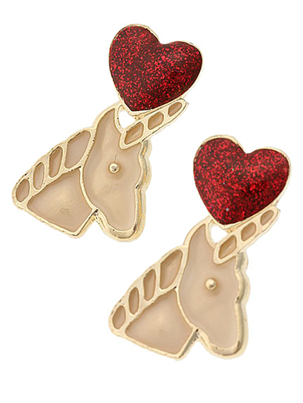 merry jennyペガサスハートピアス