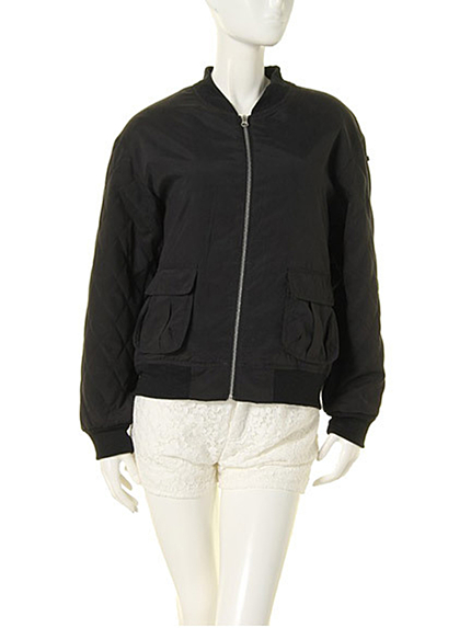 merry jennyピーチレースアップブルゾン