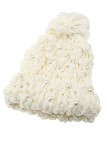 merry jennyパールポンポンニットワッチ