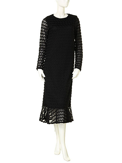 merry jennyフリルマキシワンピース