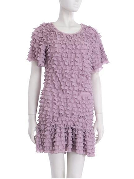 merry jennyフリルローウエストワンピース