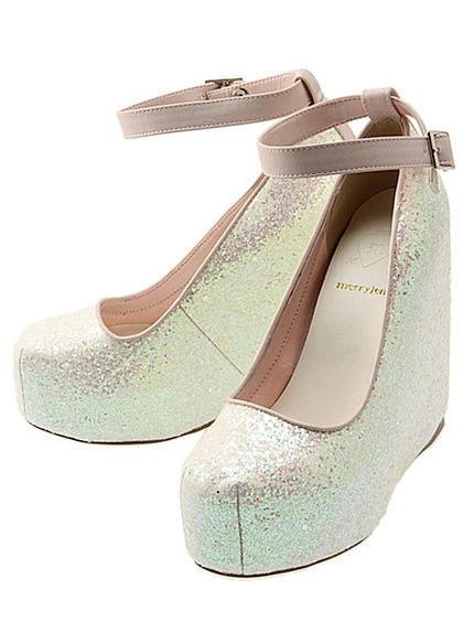 merry jenny【merry jenny】ラメカップインウェッジソール