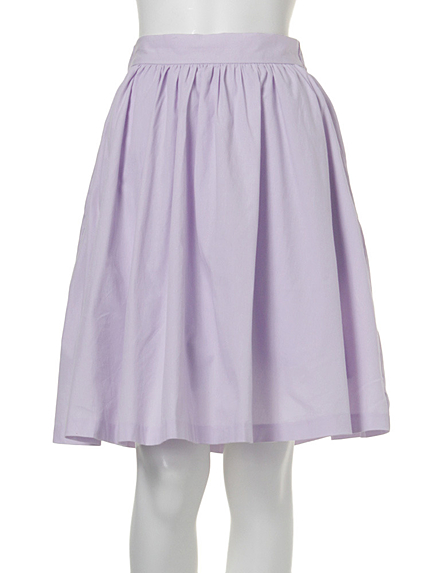 【R】コットンロングフレアスカート