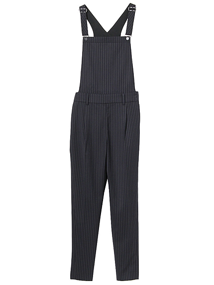 BORNYストライプシェイプサロペット