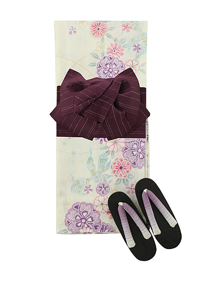 RUNWAY channel【浴衣コレクション】3点セット 古典花　WH