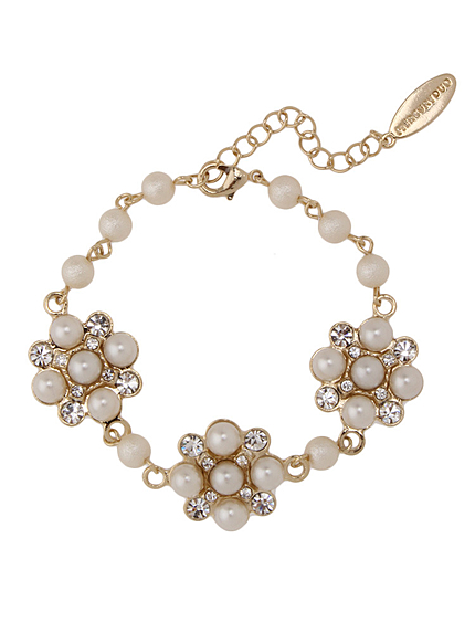 MERCURYDUO【GDS】 コットンパールプチフラワーブレスレット