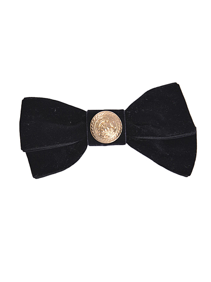 ベロアコインリボンバレッタ