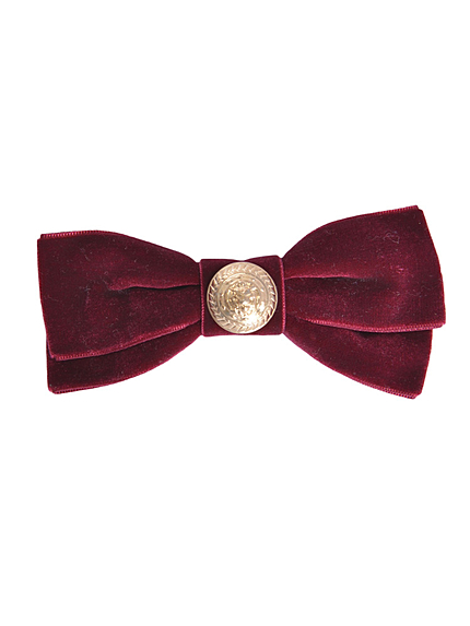 ベロアコインリボンバレッタ