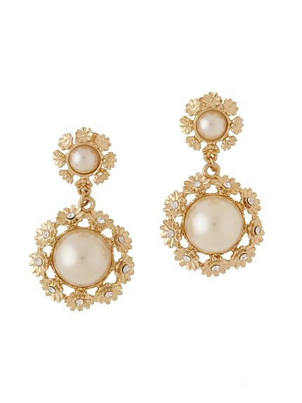 EVRISフラワーストーンピアス