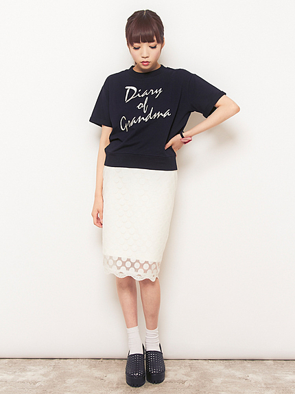 elianegigi【L】レースタイトスカート