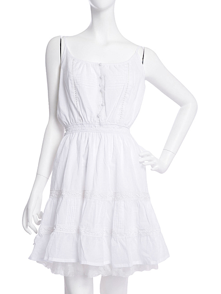 Littny【GY】コットンキャミOP