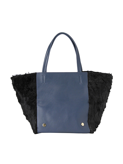 RUNWAY channel【CASSELINI】【Control Freak】バイカラーファートート　NV