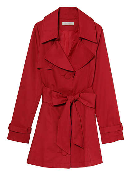 Chedel【DATE】シンプルカラートレンチコート