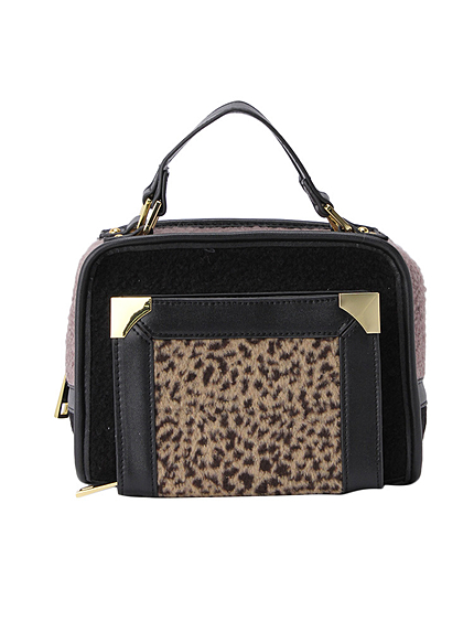 RUNWAY channel【casselini】カラーウールショルダーBAG　REO
