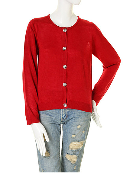 Littny【Littny】ビジューショートカーデ