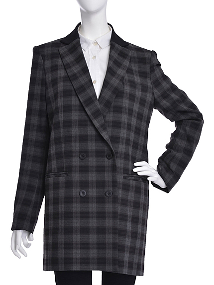 LAGUNAMOON【CHIC】タータンチェックWブレストジャケット