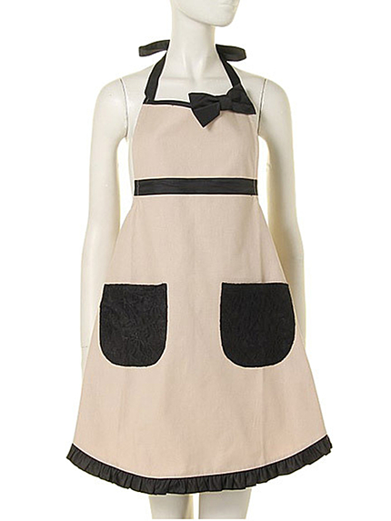 RUNWAY channel【PINK TRICK】エプロンレースポケット ベージュ