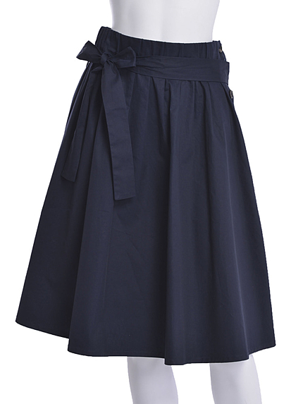 【BIJ】 BOXタック膝丈スカート