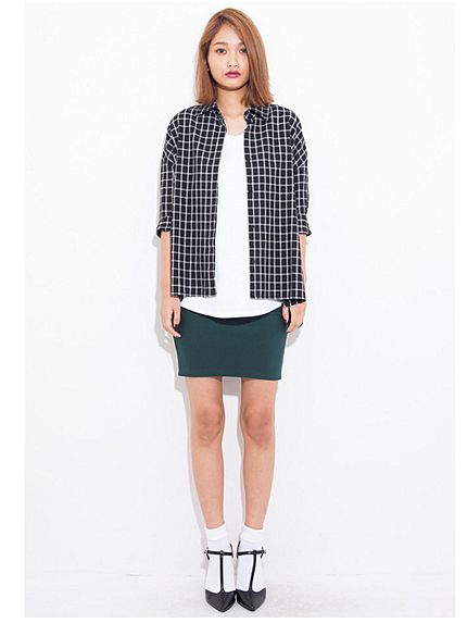 リネンover シャツ