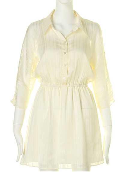 MERCURYDUODUO ラッセルレースシャツOP