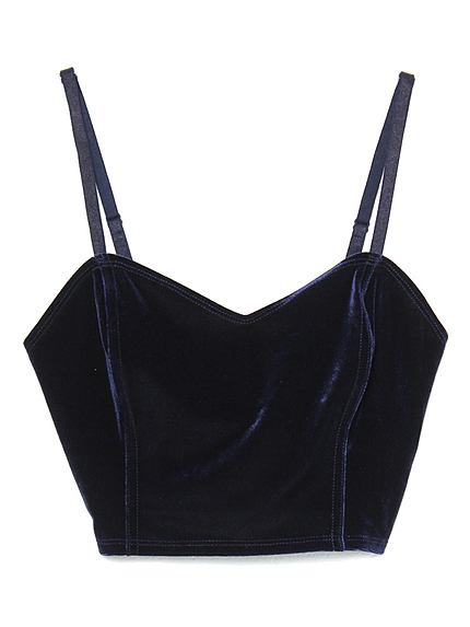 EMODAベルベットキャミビスチェ