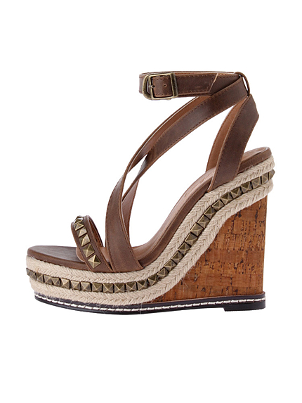 【Casual】スタッズヒールサンダル