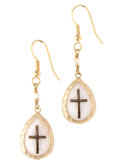 Ungrid【Casual】天然石リトルクロスピアス