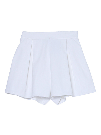 サテンボリュームハイウエスト ショートパンツ