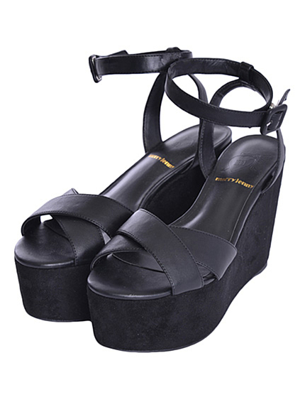 【goods】クロスウェッジサンダル