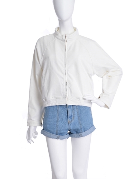 merry jenny【casual】カットデニムブルゾン