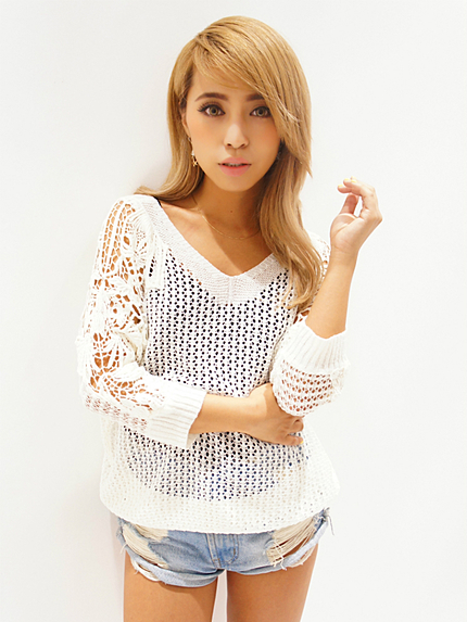 RUDY GADY【RELAX】透かし手掛り風ニット