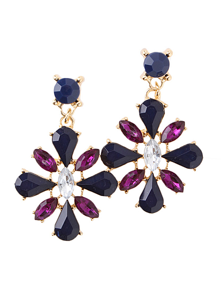 prix de fleurビジューモチーフピアス