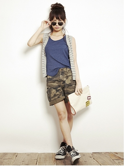 Ungrid【Men’s Like】カモフラショートPT