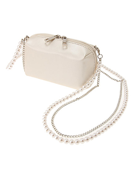 MERCURYDUO【DUO】 パールショルダーミニバッグ