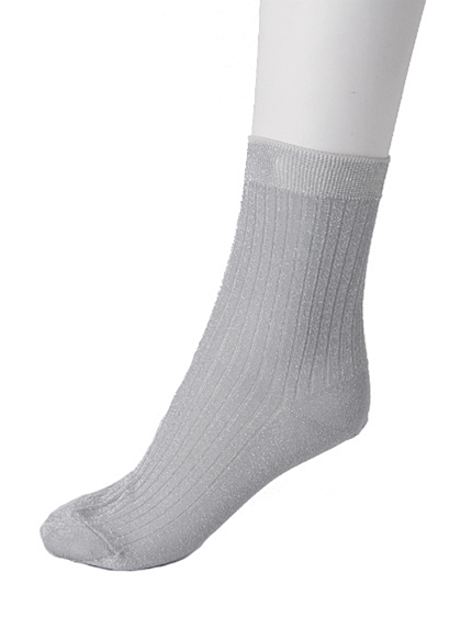 MERCURYDUO【DUO】 ラメリブショートソックス